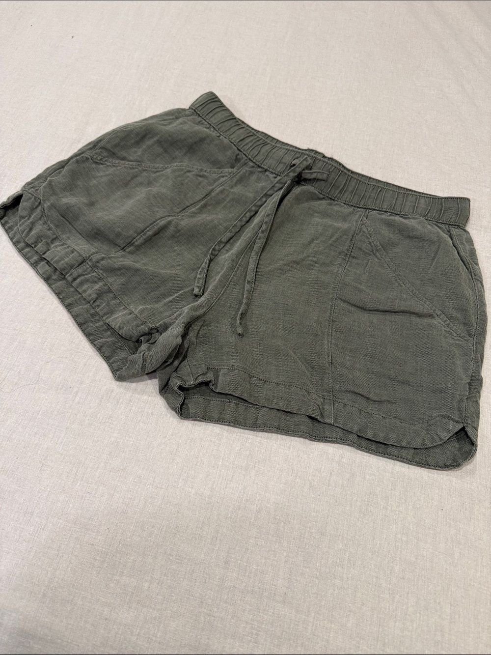 C&C California Olive Green Drawstring Casual Shorts